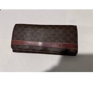 Celine Kisslock‎ long wallet Macadam